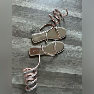 Rose Gold Sandals